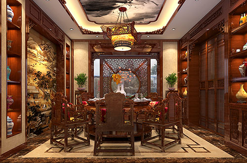 新密温馨雅致的古典中式家庭装修设计效果图